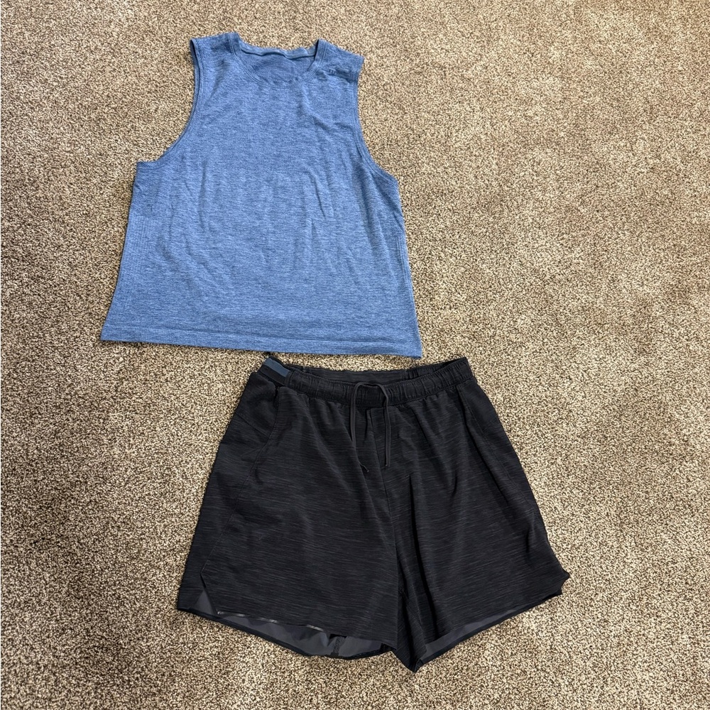 Lululemon Tank Top Shirt & Shorts